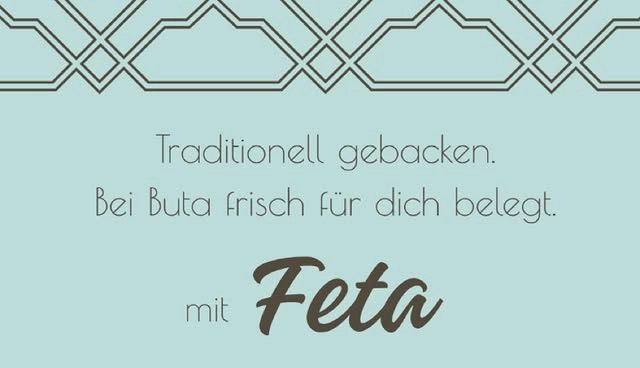 Traditionell gebackenes Gebäck mit Feta
